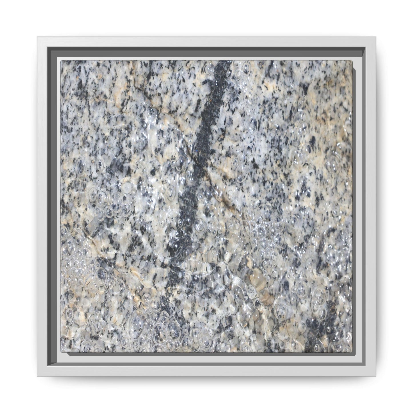 Granite Bubbles - Unique Stretched Canvas Wall Art