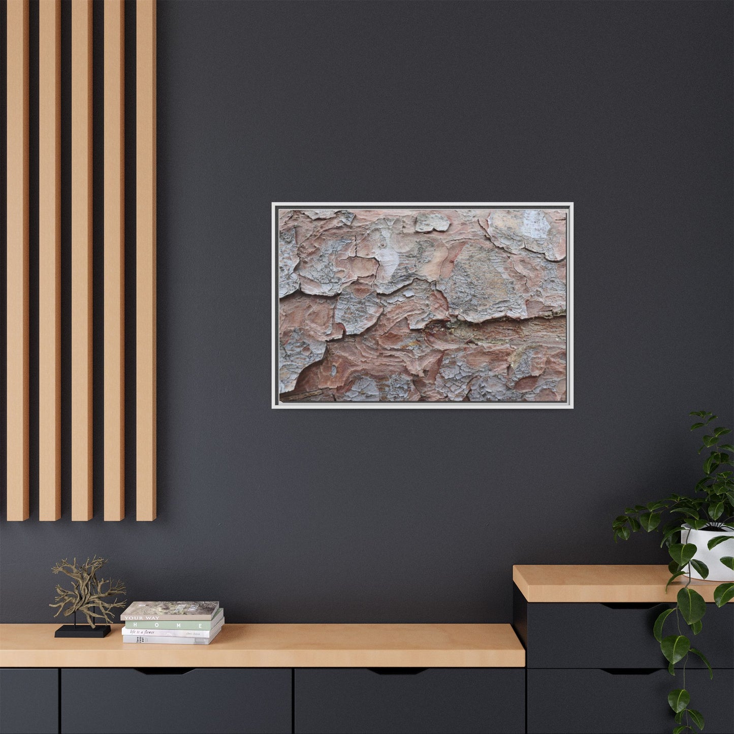 Flaking Serenity - Unique Stretched Canvas Wall Art