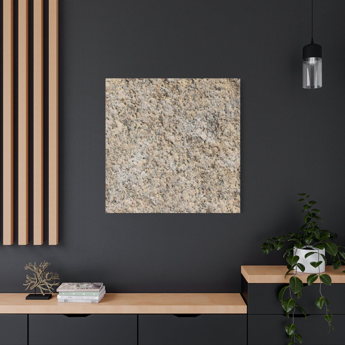 Granular Echoes - Unique Frameless Canvas Wall Art