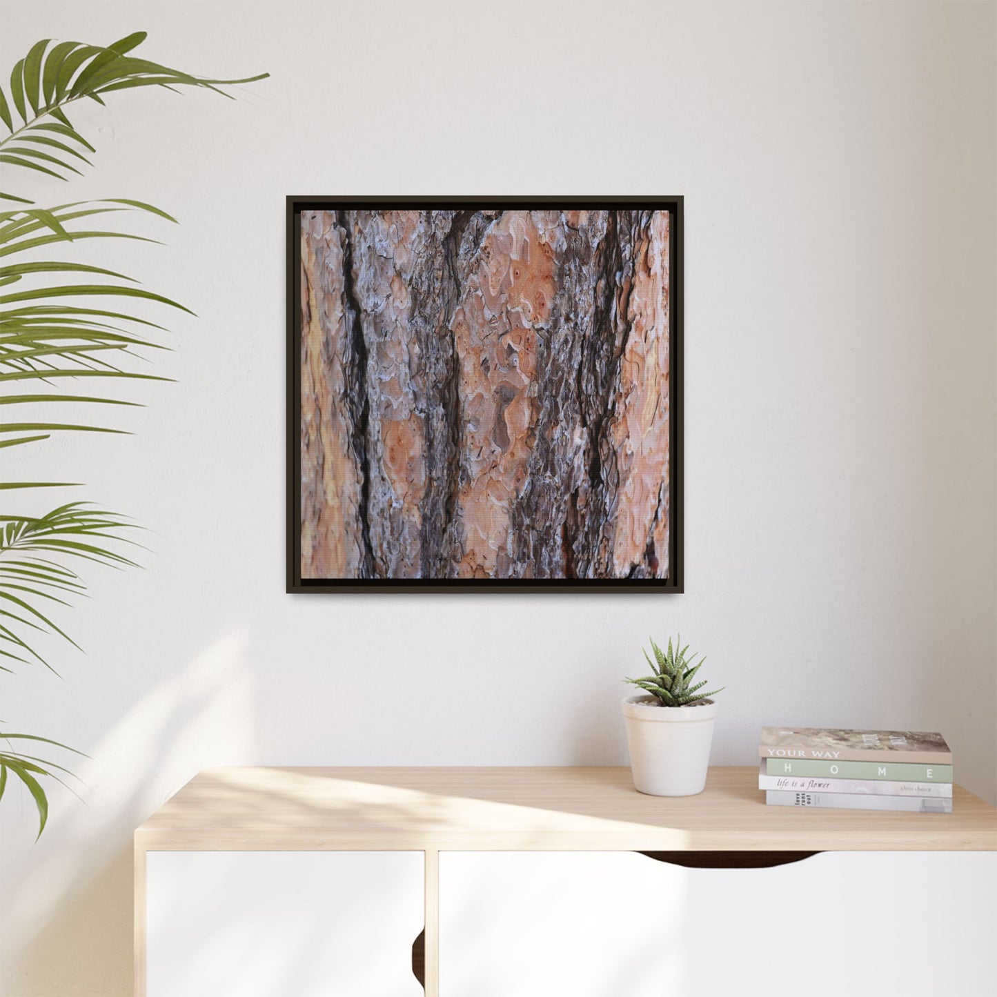 Earthy Embrace - Unique Stretched Canvas Wall Art