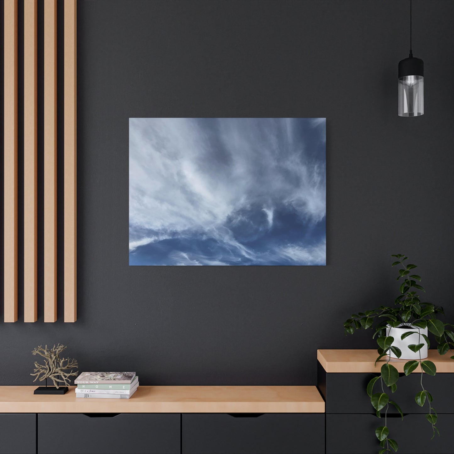 Whispers of the Celestial Realm - Unique Frameless Canvas Wall Art
