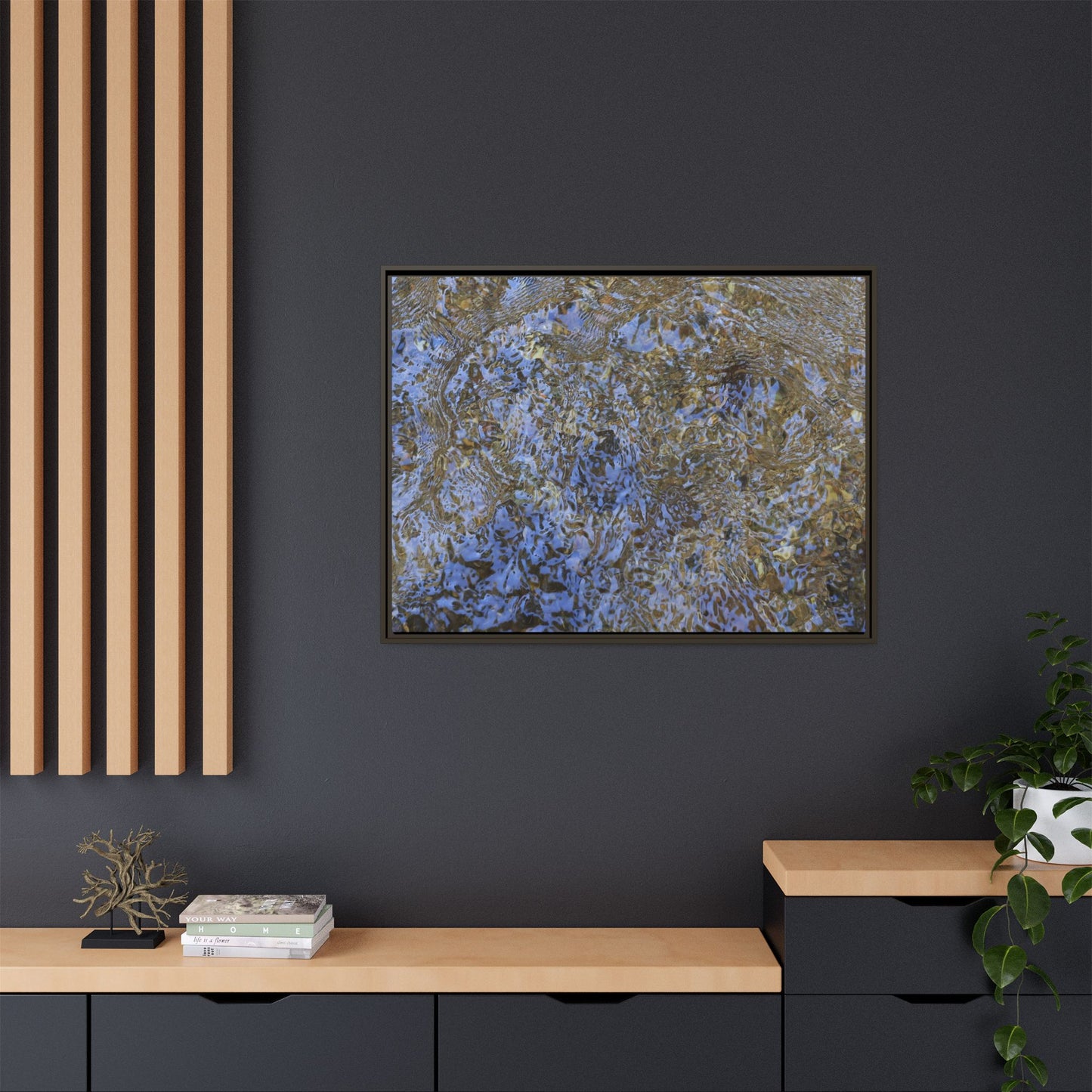 Aquatic Reflections - Unique Stretched Canvas Wall Art