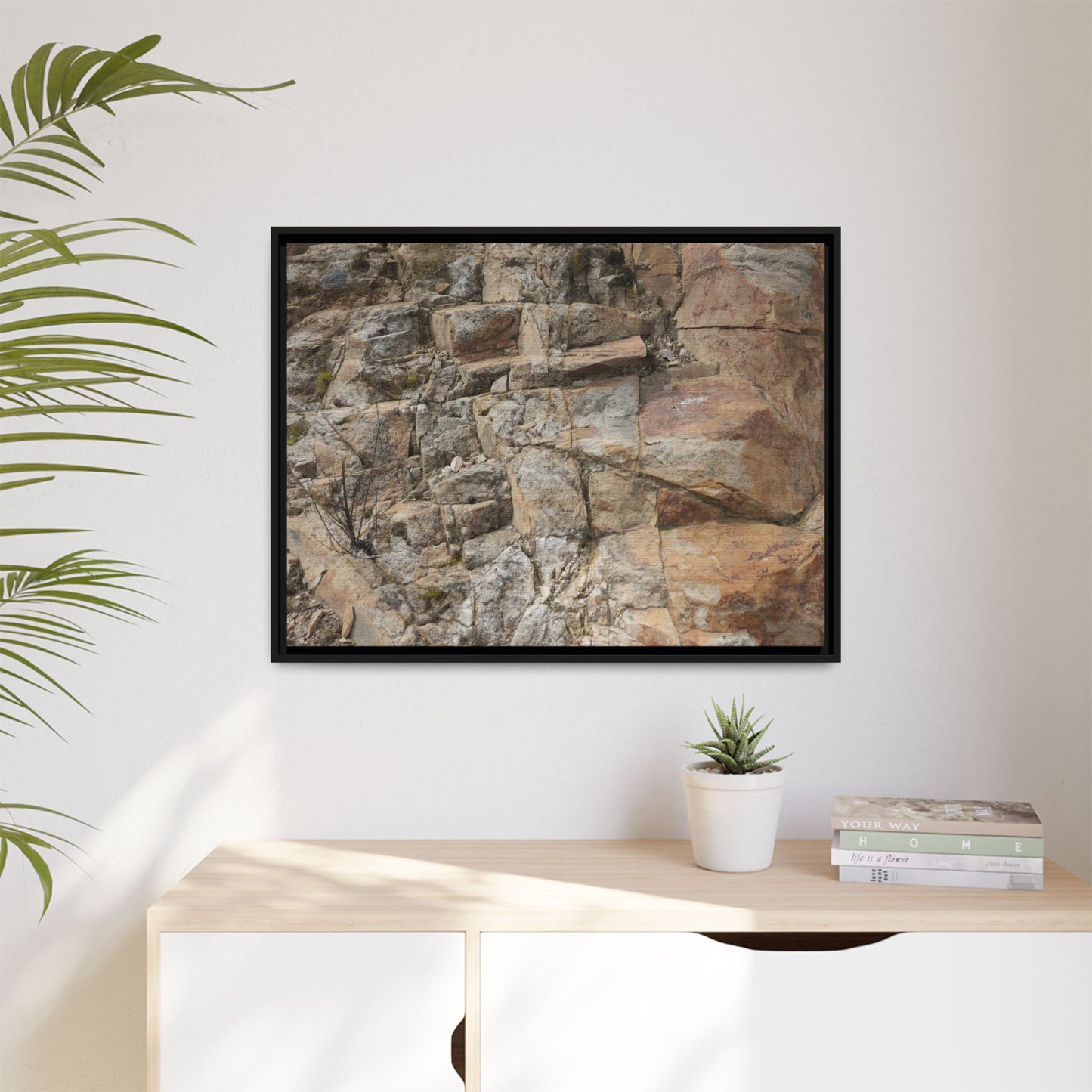 Sandstone Symphony - Unique Stretched Canvas Wall Art