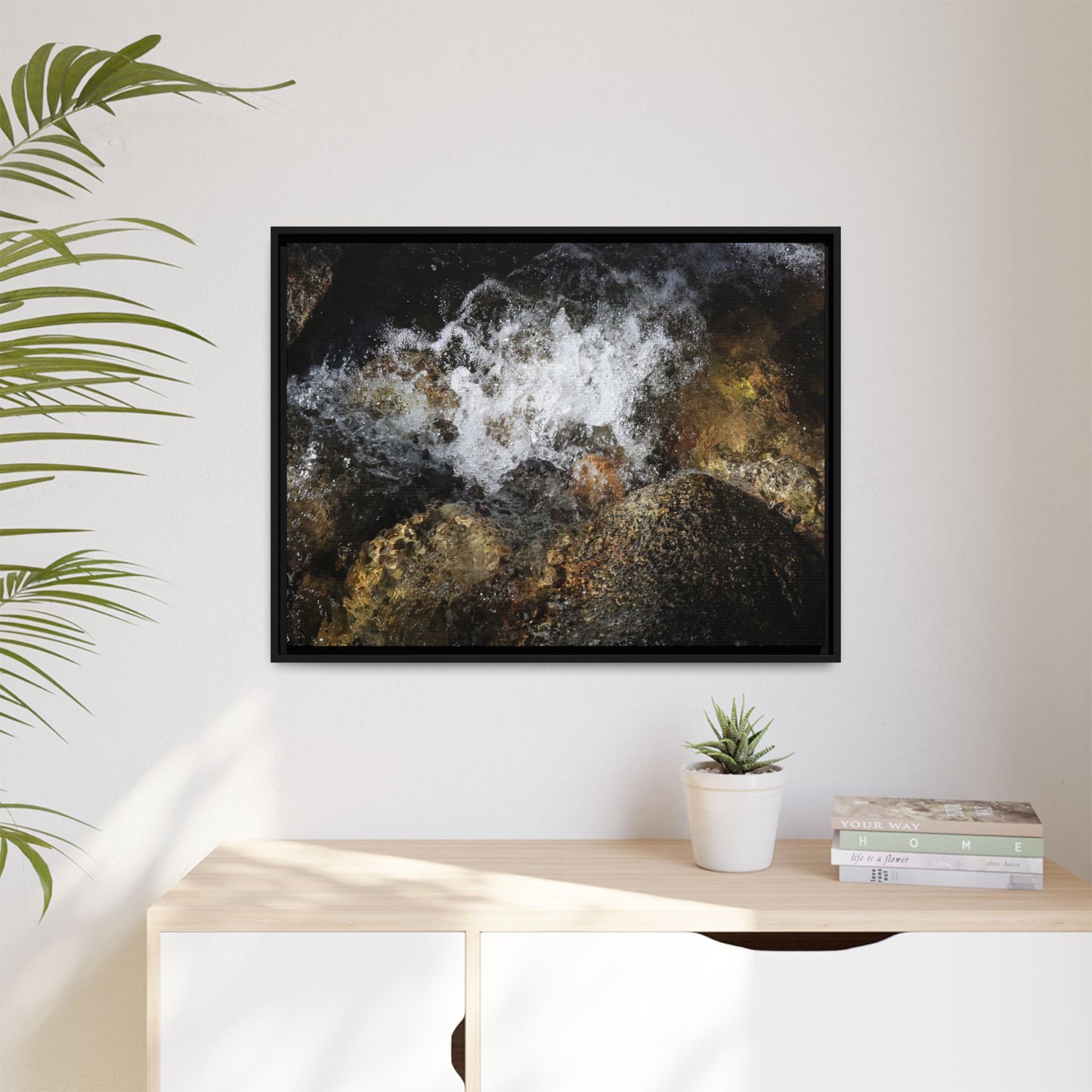 Cascading Momentum - Unique Stretched Canvas Wall Art