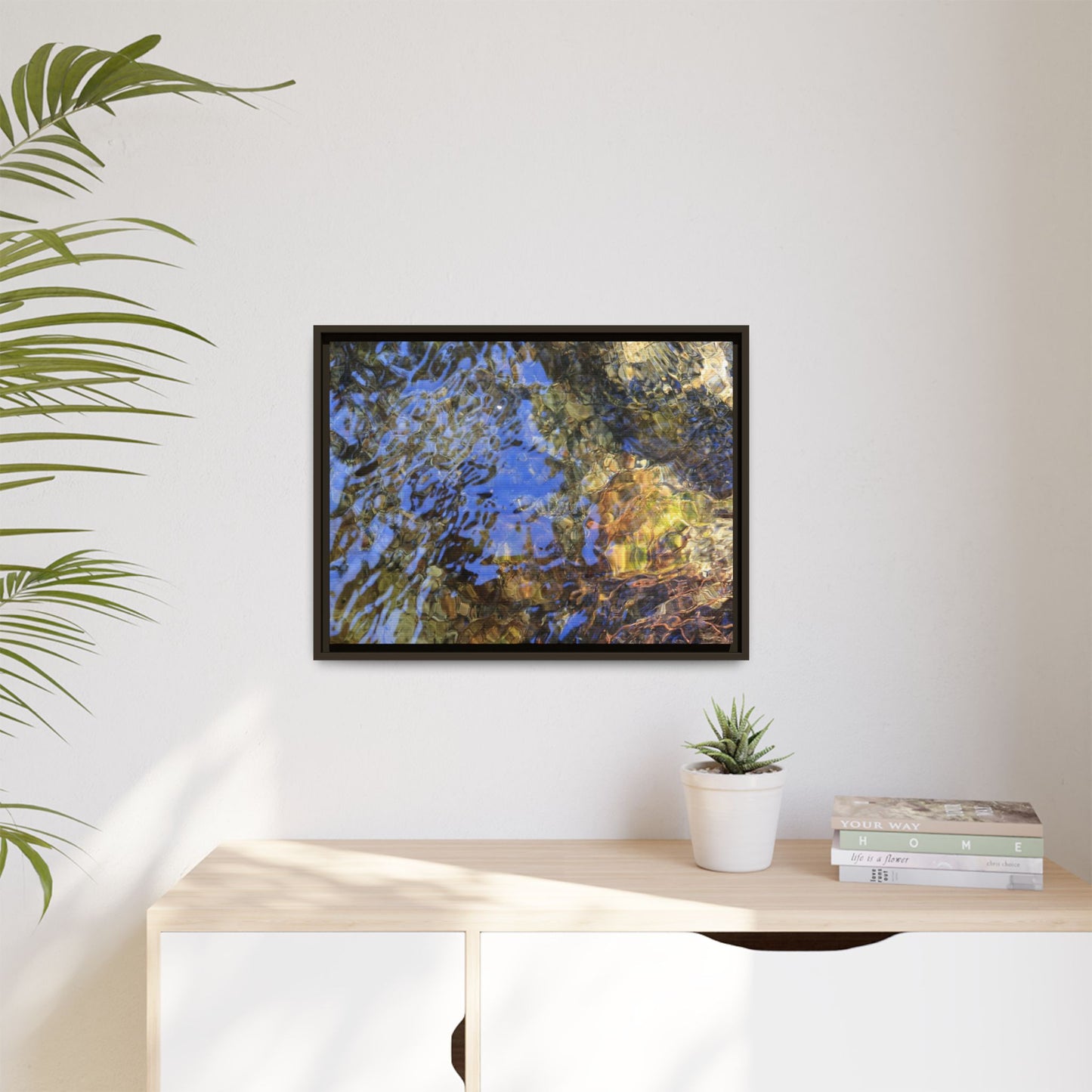Watery Kaleidoscope - Unique Stretched Canvas Wall Art