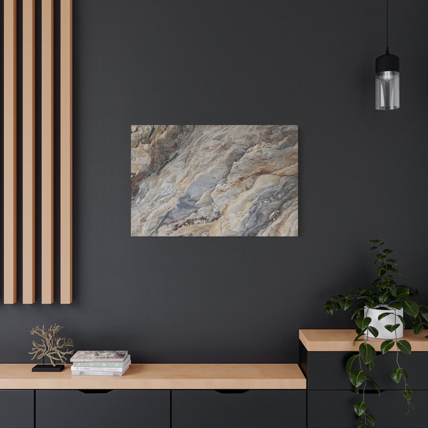 Stone Memory - Unique Frameless Canvas Wall Art