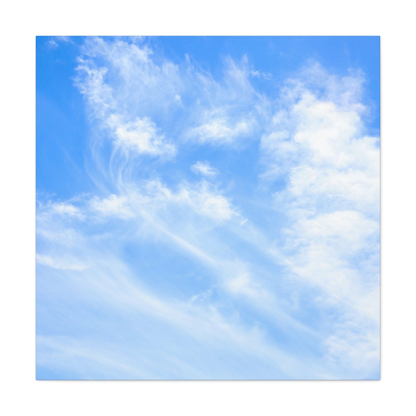 Whispers of Cerulean - Unique Frameless Canvas Wall Art