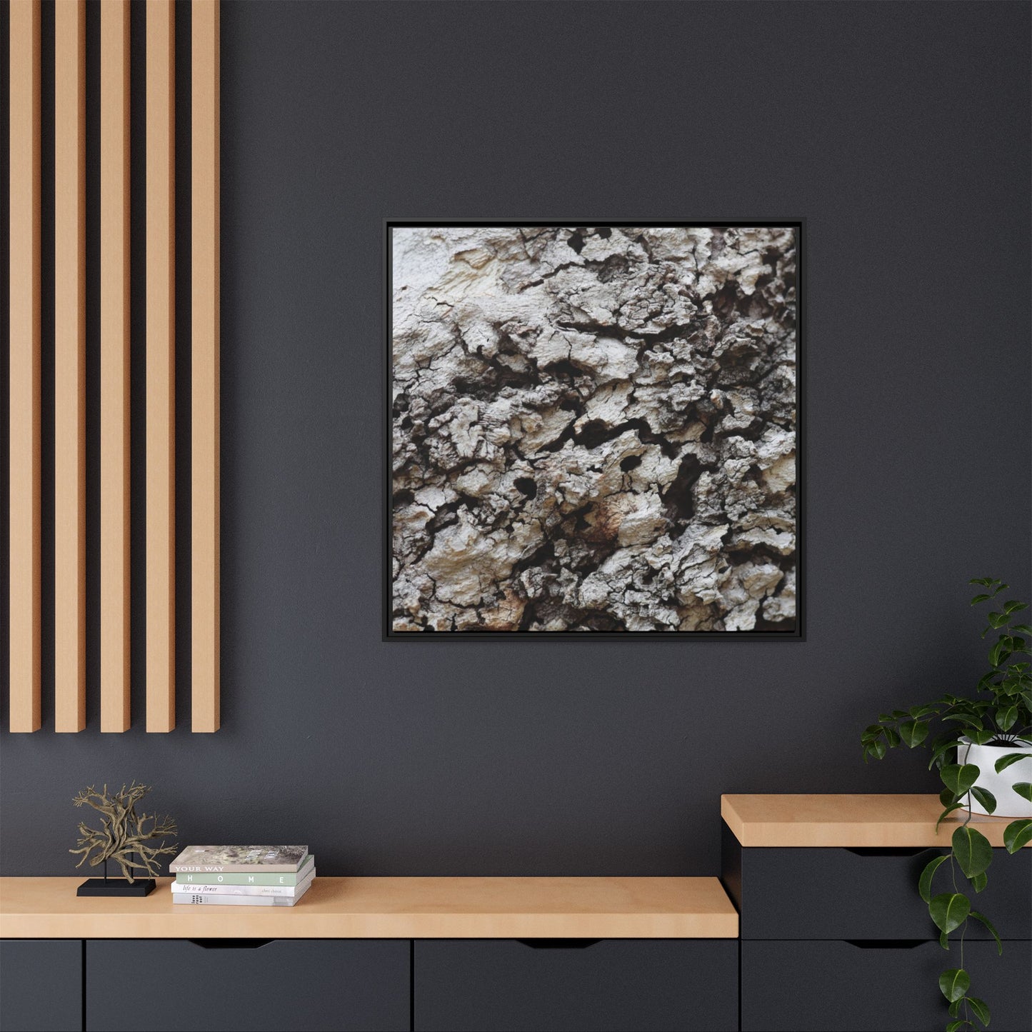 Cracked Terrain - Unique Stretched Canvas Wall Art