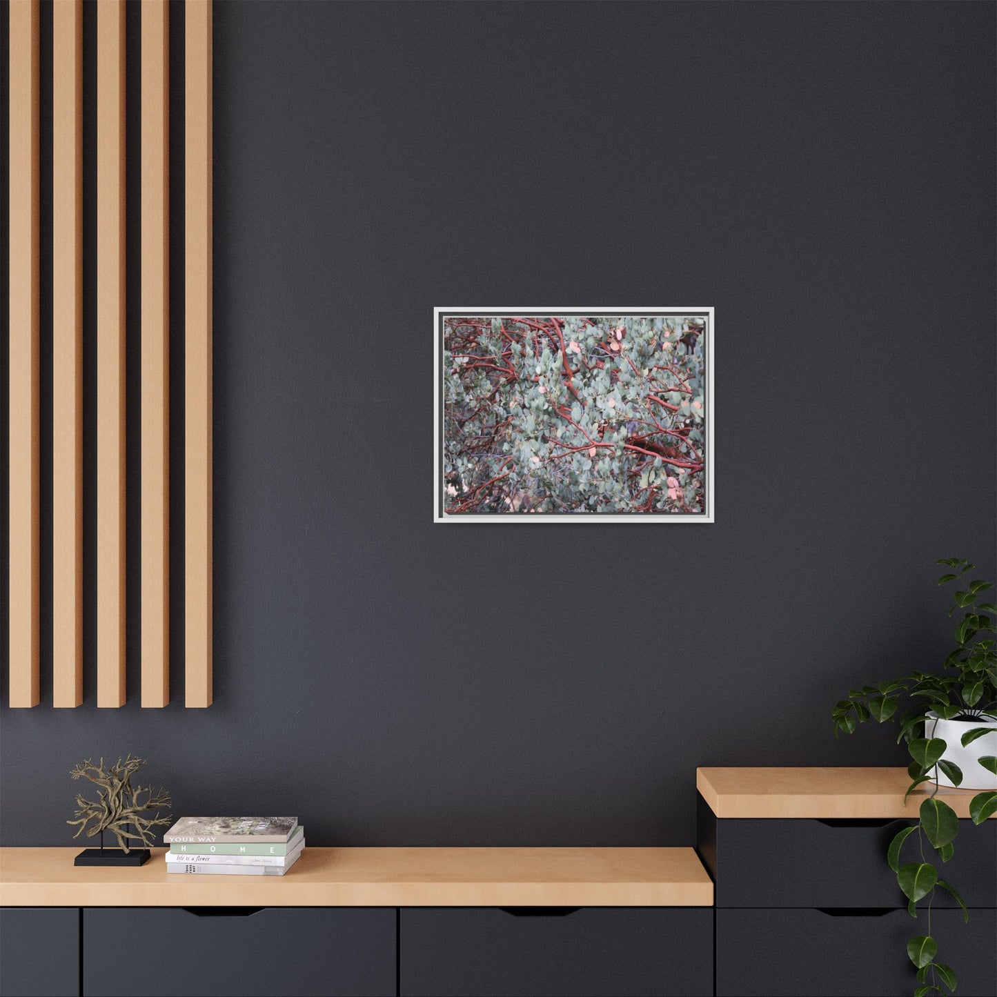 Whispers of Sage - Unique Stretched Canvas Wall Art