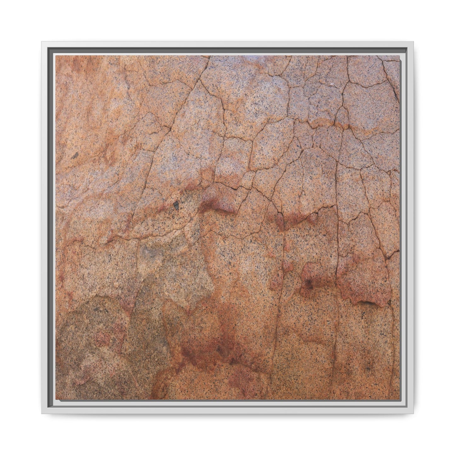 Russet Fissures - Unique Stretched Canvas Wall Art