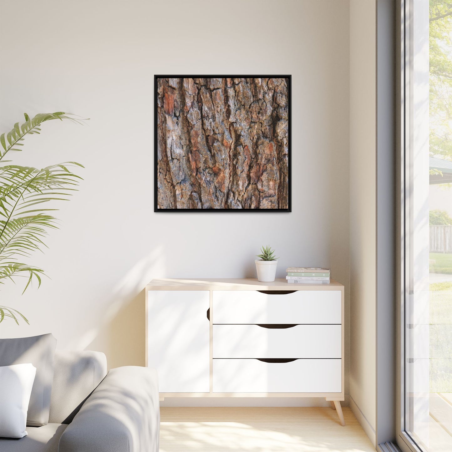 Tree's Timeworn Tale - Unique Stretched Canvas Wall Art