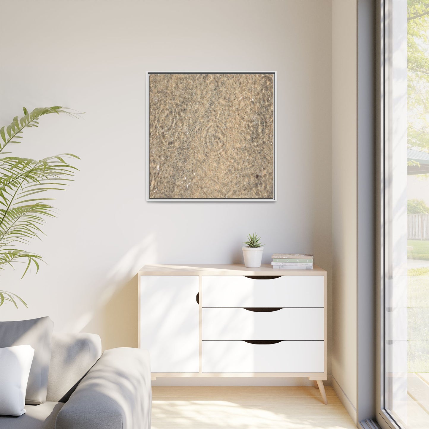 Whispers of Sand - Unique Stretched Canvas Wall Art