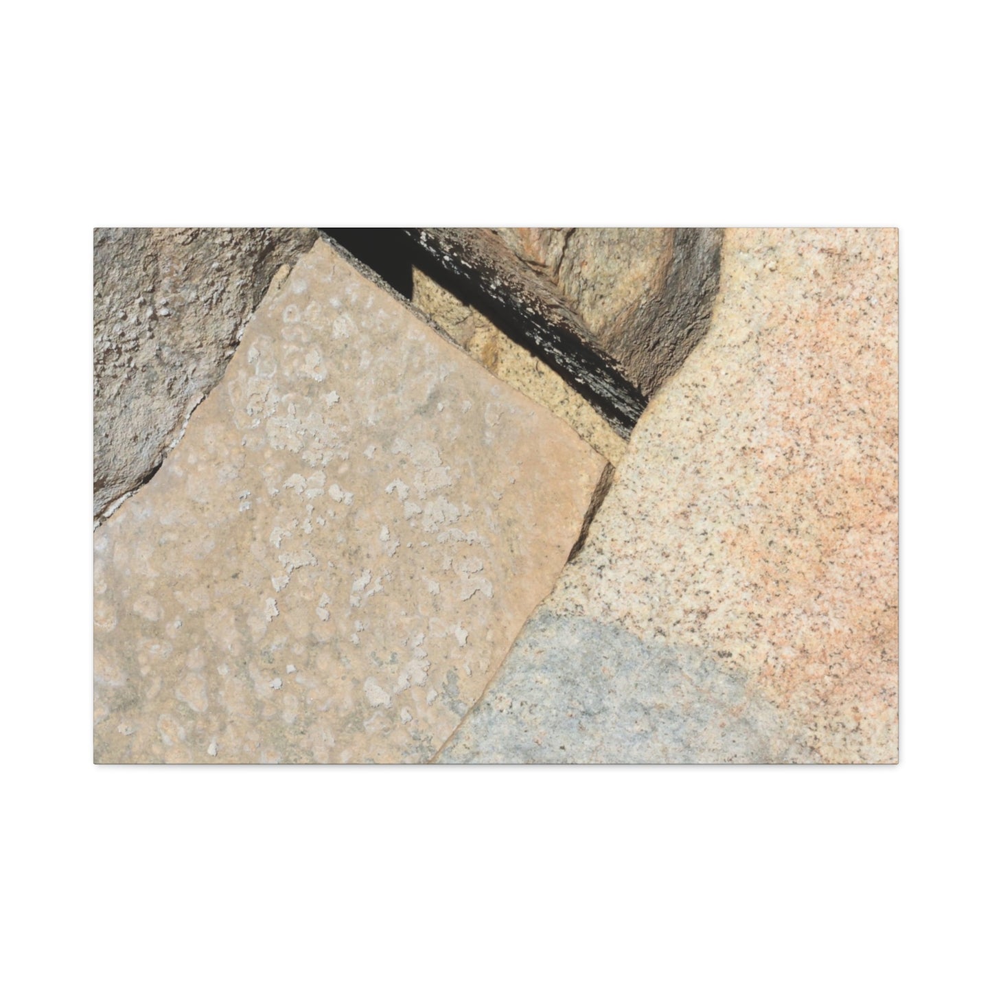 Stone Fragments - Unique Frameless Canvas Wall Art
