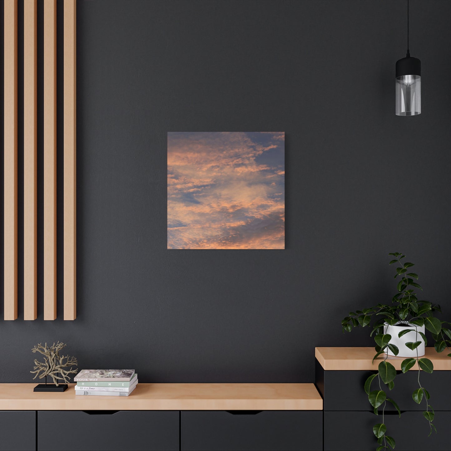 Sunset's Whispers - Unique Frameless Canvas Wall Art