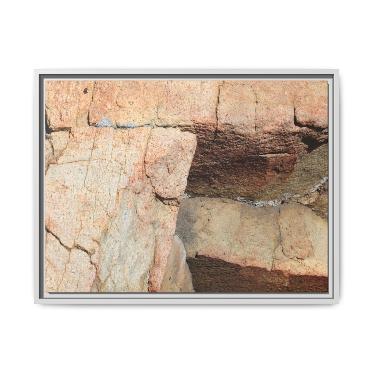 Fractured Stone - Unique Stretched Canvas Wall Art