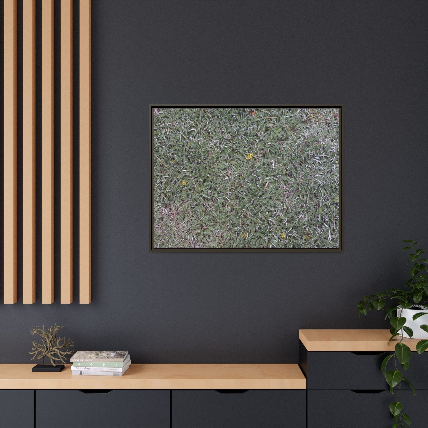 Grassy Texture - Unique Stretched Canvas Wall Art