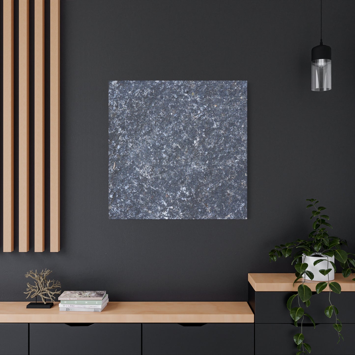 Frozen Whispers of Stone - Unique Frameless Canvas Wall Art