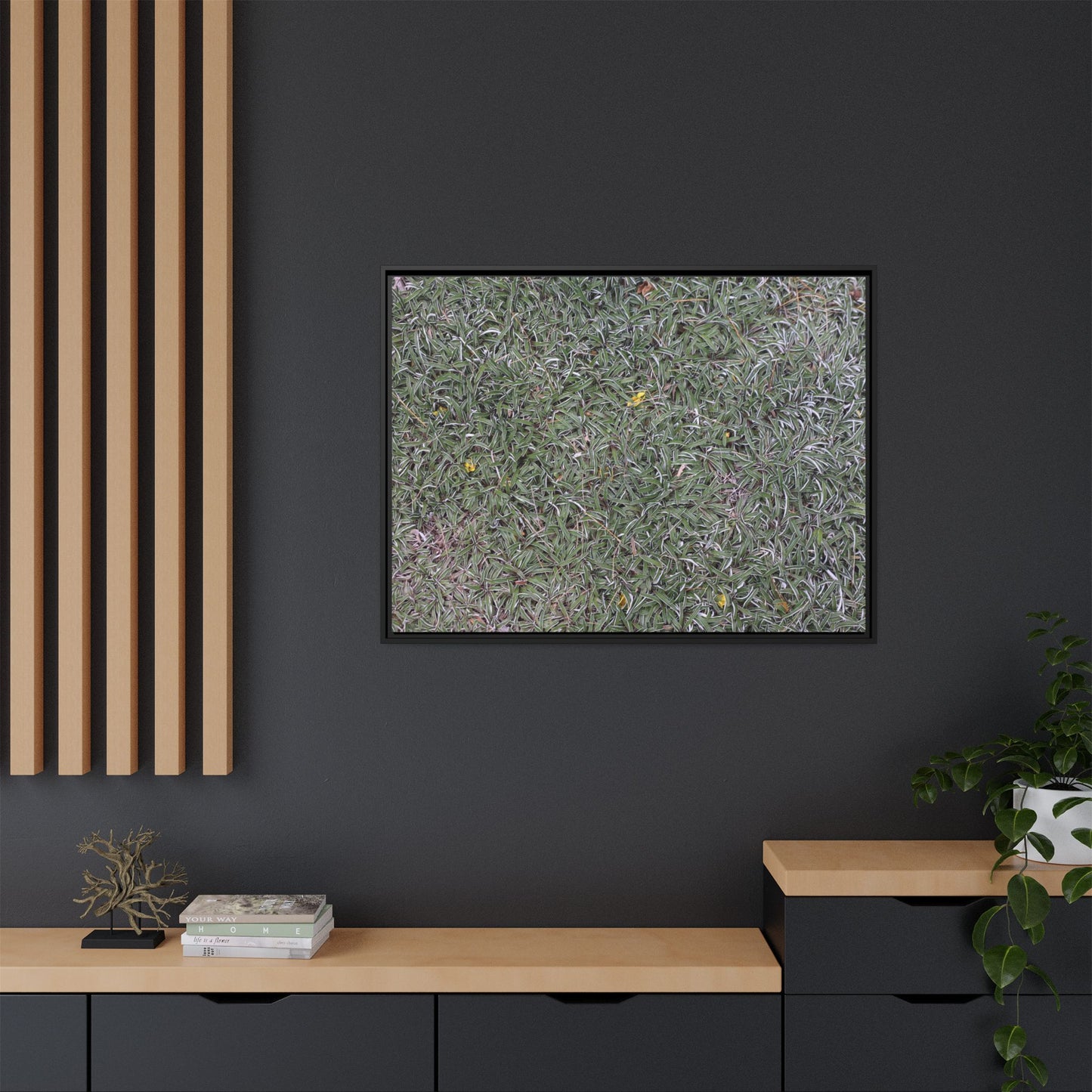 Grassy Texture - Unique Stretched Canvas Wall Art