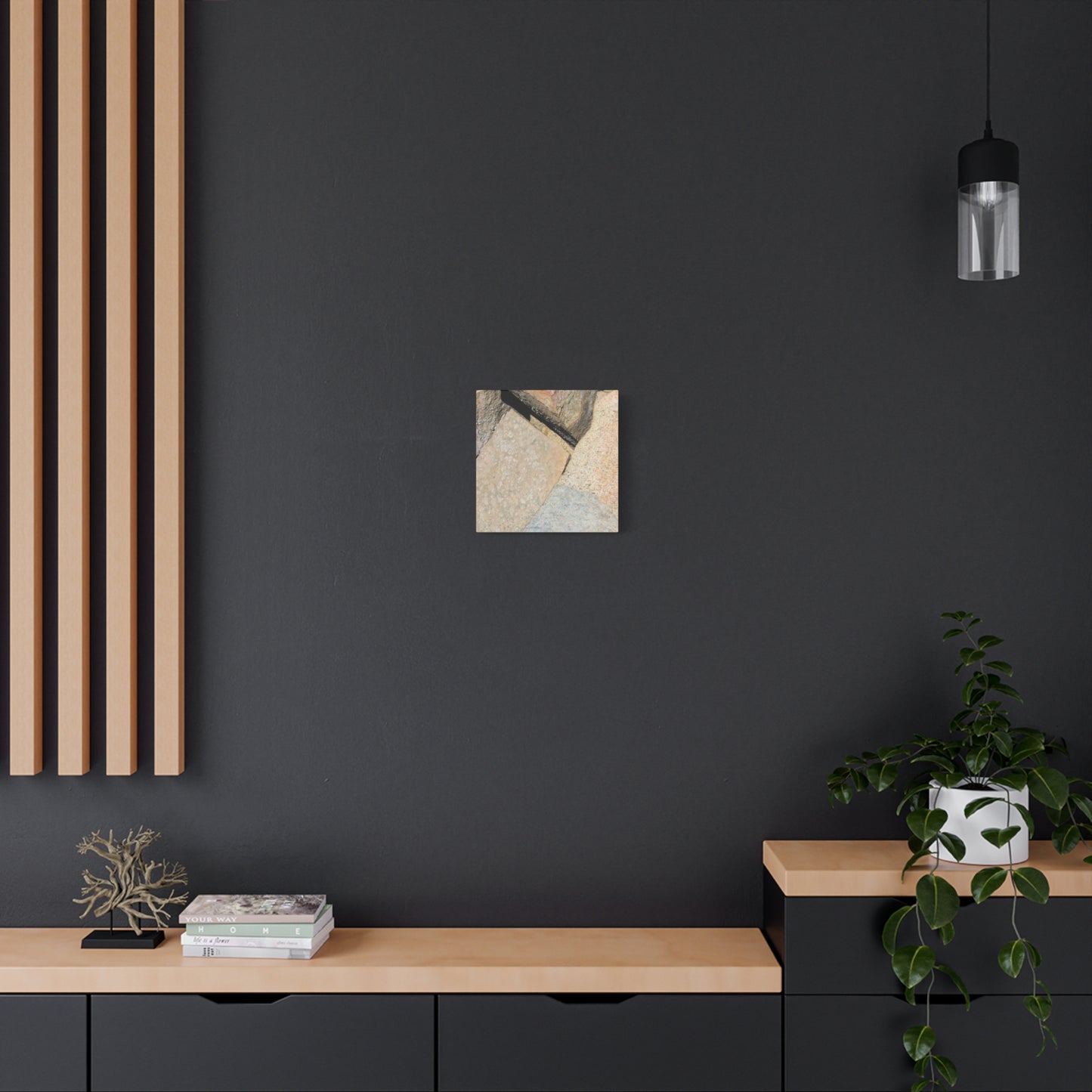 Stone Fragments - Unique Frameless Canvas Wall Art