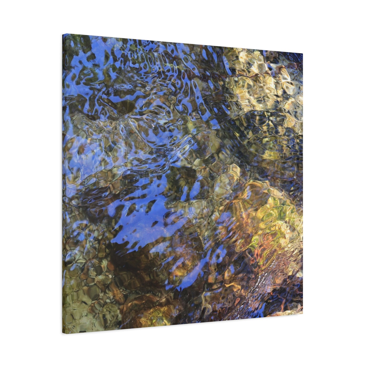 Azure Fragments - Unique Frameless Canvas Wall Art