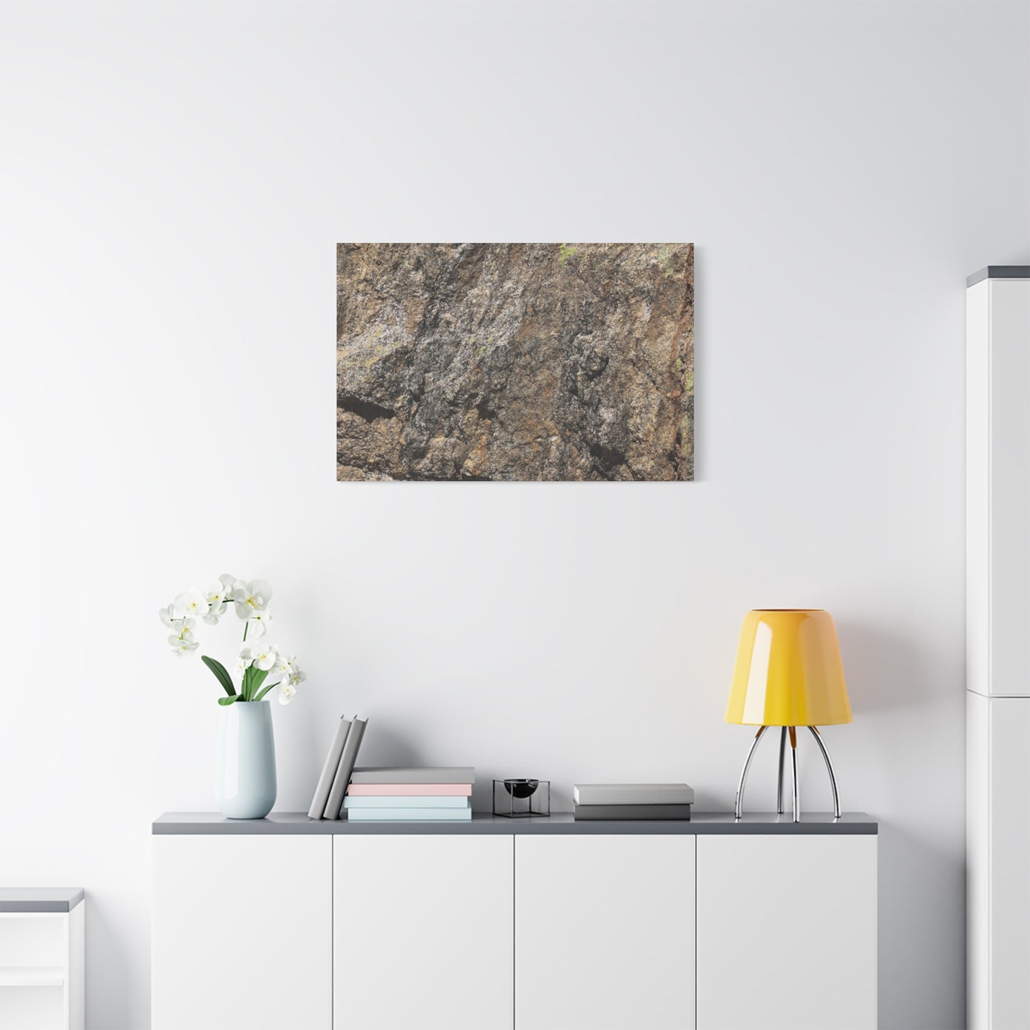 Weathered Stone Secrets - Unique Frameless Canvas Wall Art