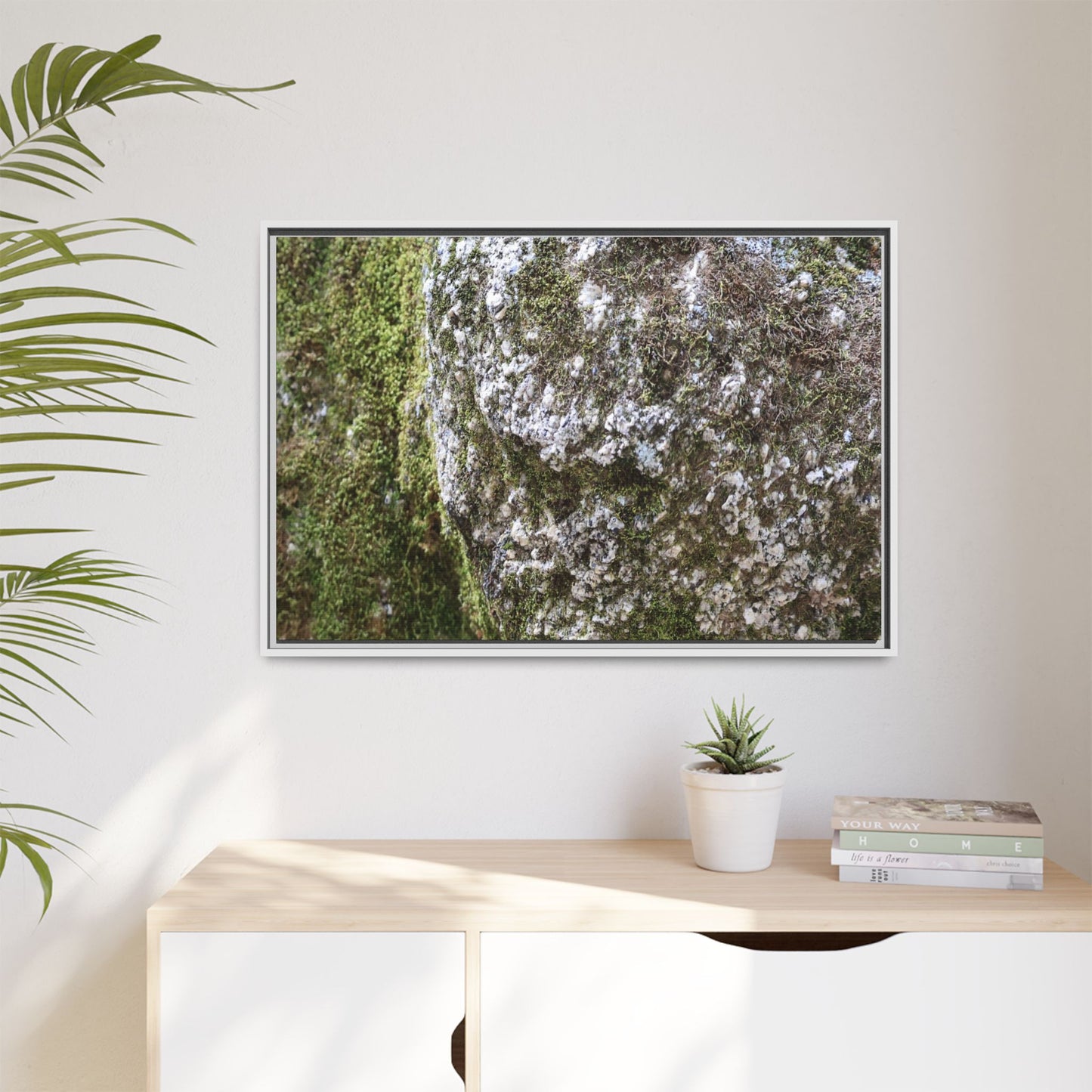 Lichen Landscape - Unique Stretched Canvas Wall Art