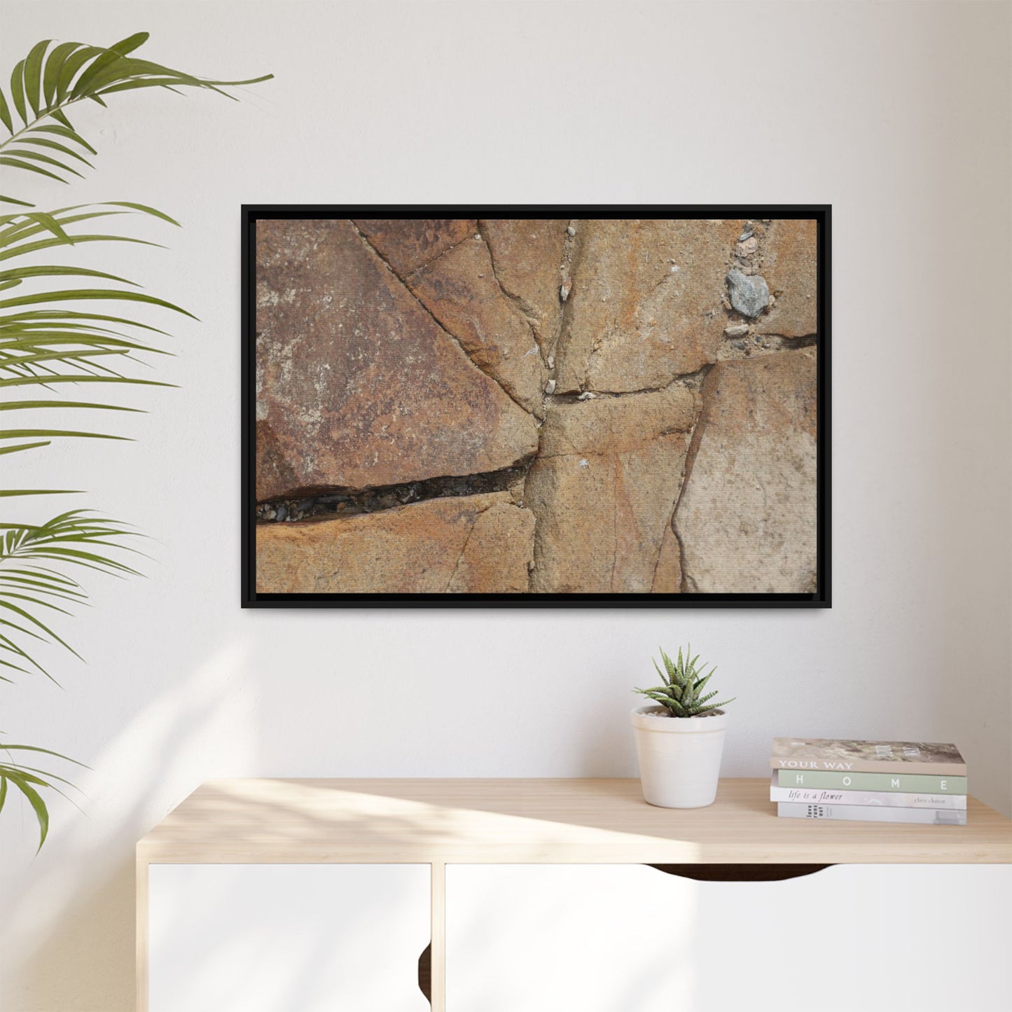 Rusty Crevices - Unique Stretched Canvas Wall Art