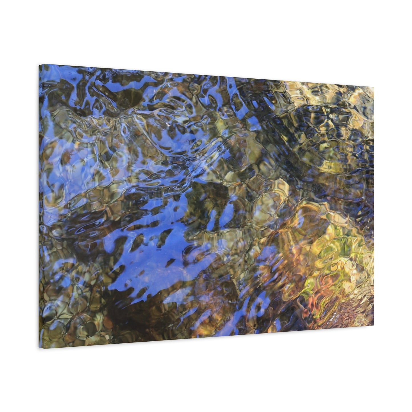 Azure Fragments - Unique Frameless Canvas Wall Art