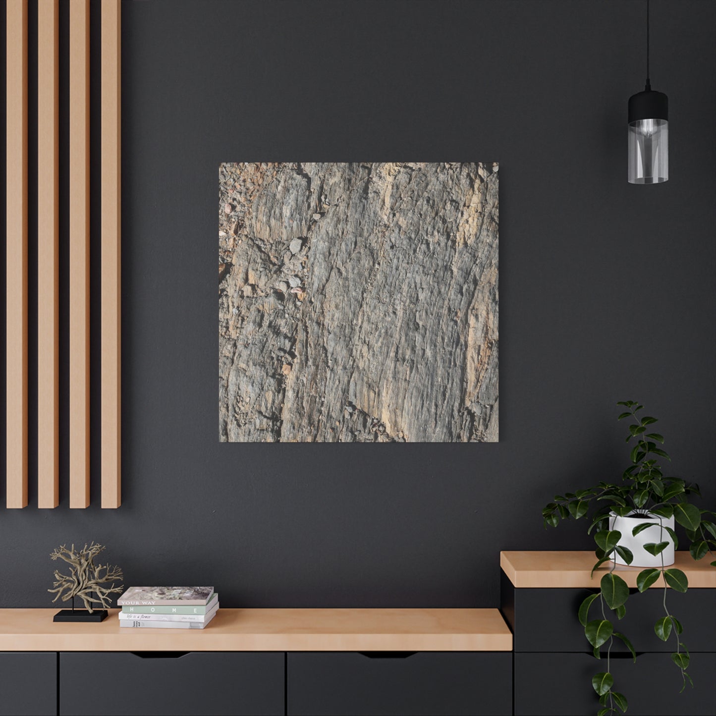 Bark Echoes - Unique Frameless Canvas Wall Art