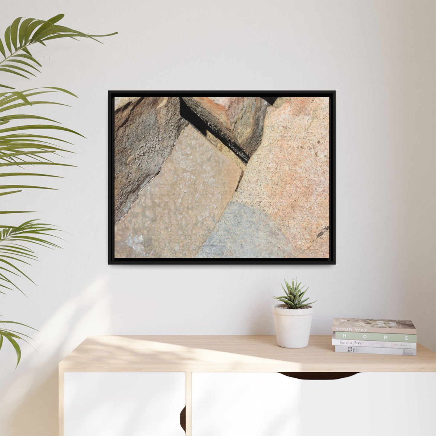 Rock Fragment - Unique Stretched Canvas Wall Art