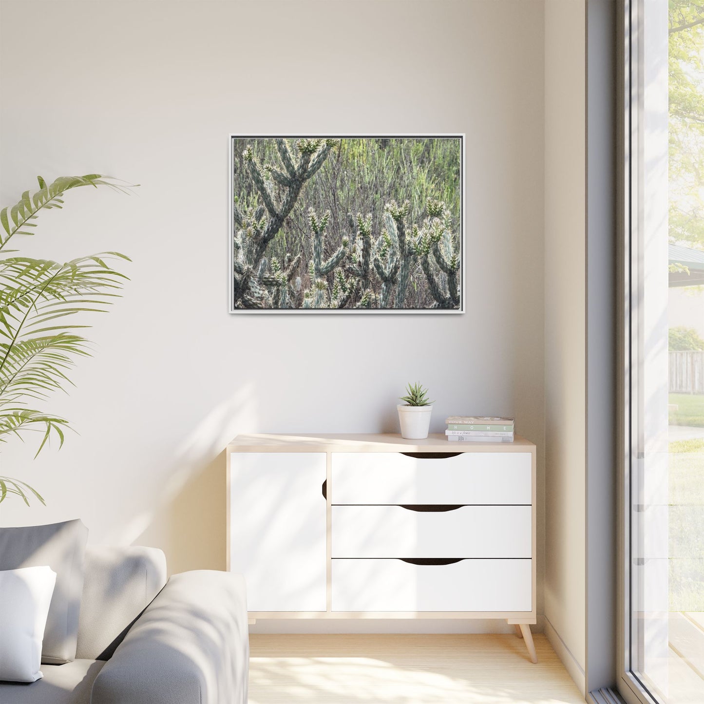 Prickly Paradise - Unique Stretched Canvas Wall Art