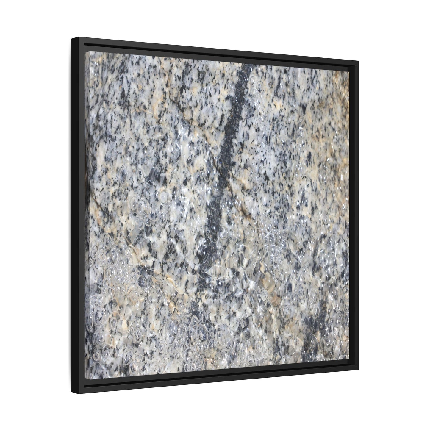 Granite Bubbles - Unique Stretched Canvas Wall Art