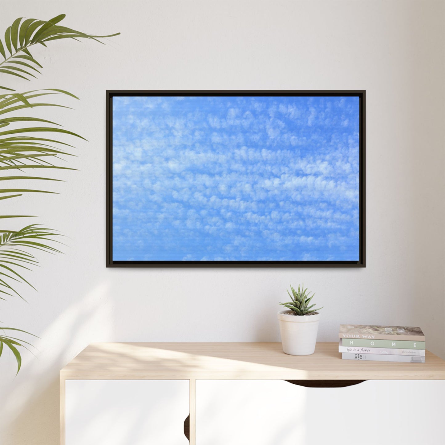 Wispy Blue Dreams - Unique Stretched Canvas Wall Art