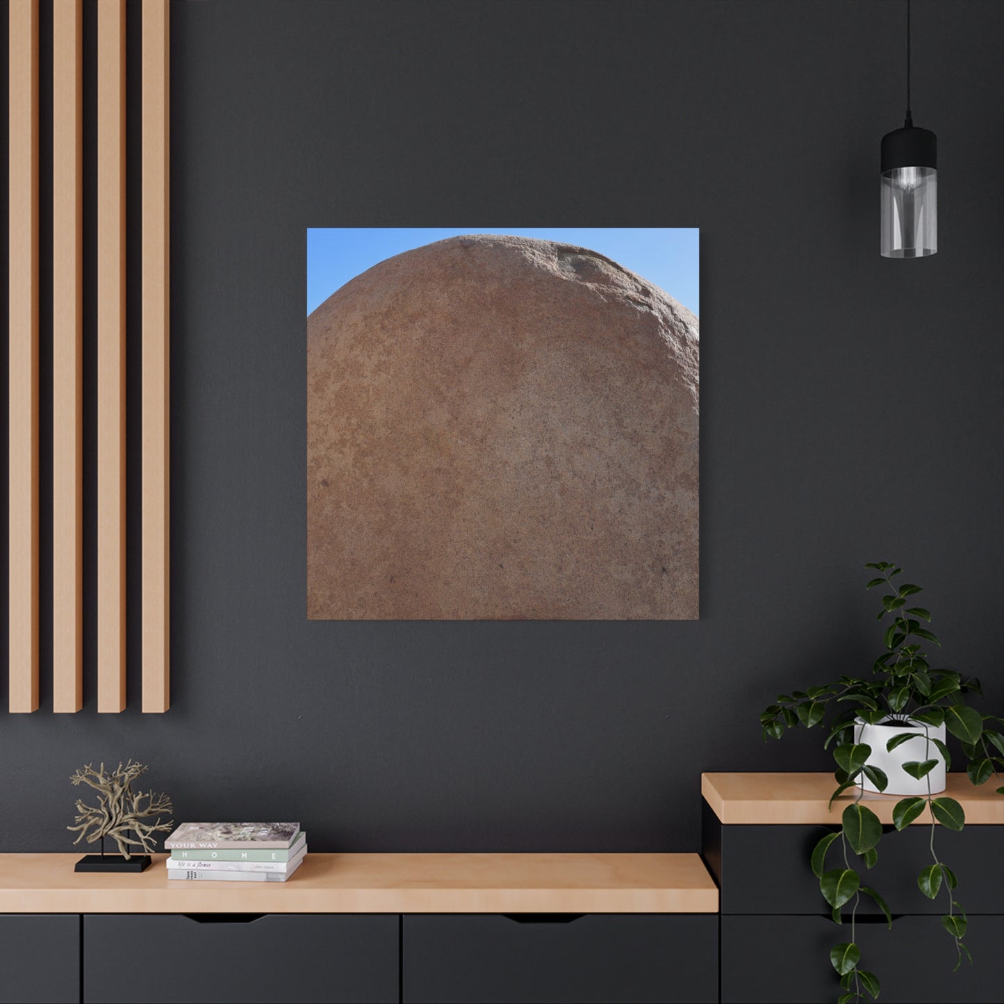 Stone Sphere of Silence - Unique Frameless Canvas Wall Art