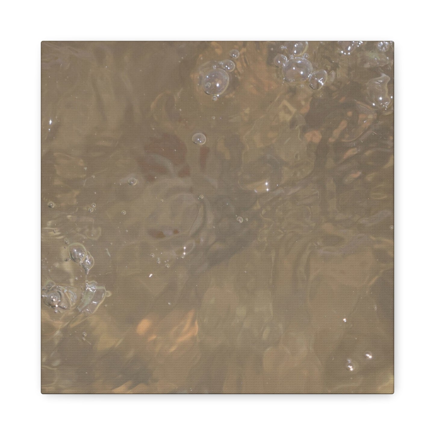 Echoes of Liquid Gold - Unique Frameless Canvas Wall Art