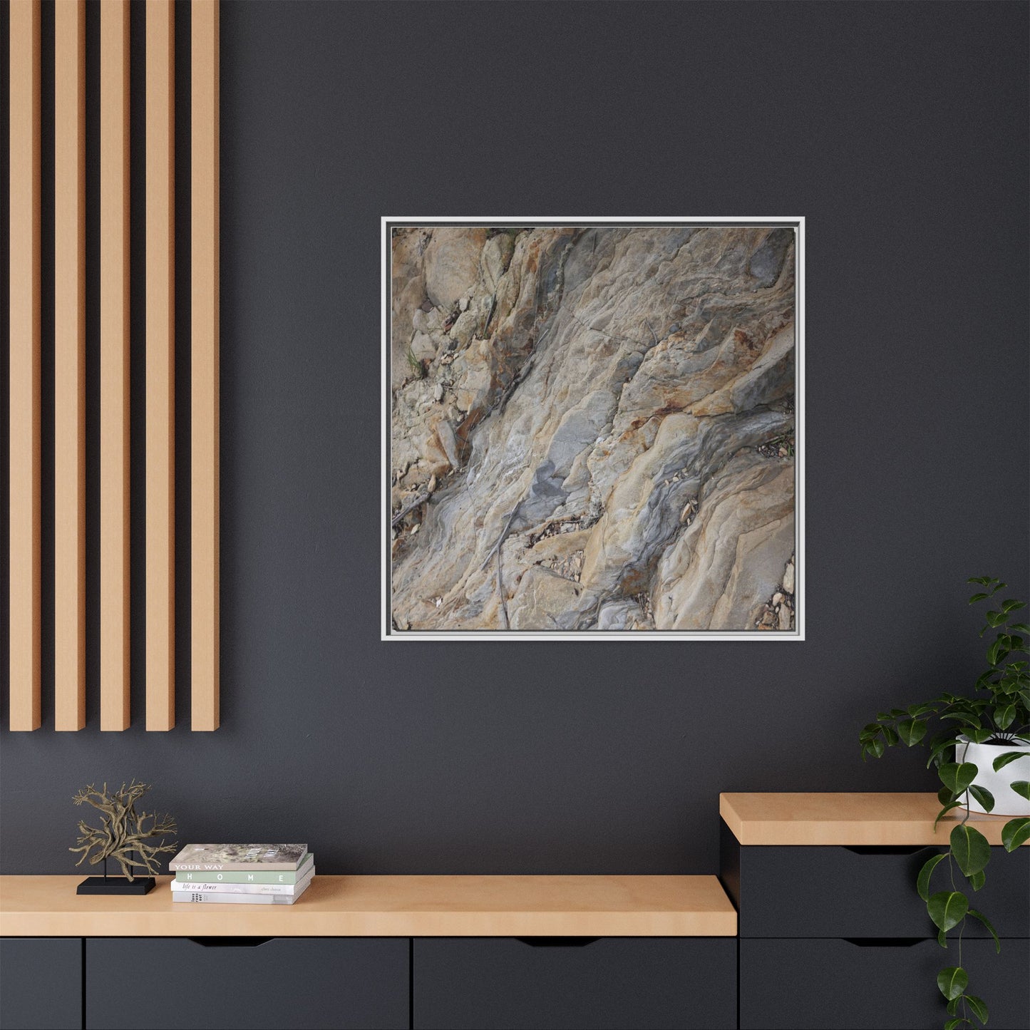 Layers of Earth's History - Unique Stretched Canvas Wall Art