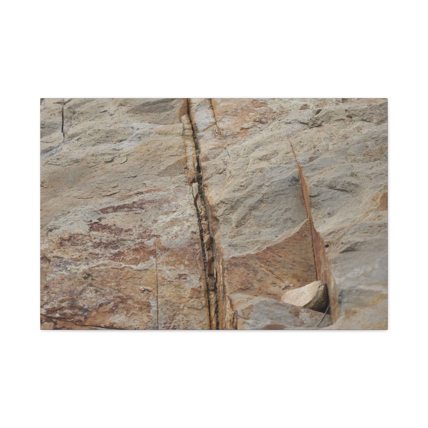 Cracked Canvas of Time - Unique Frameless Canvas Wall Art