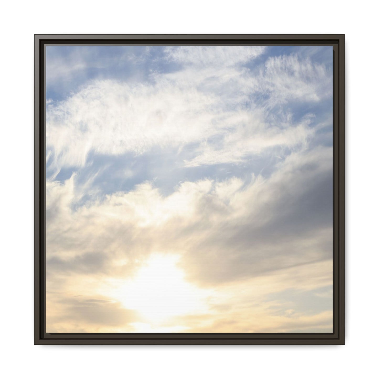 Sky's Ethereal Whisper - Unique Stretched Canvas Wall Art