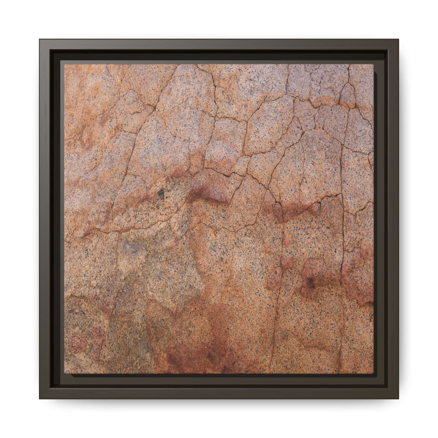 Russet Fissures - Unique Stretched Canvas Wall Art