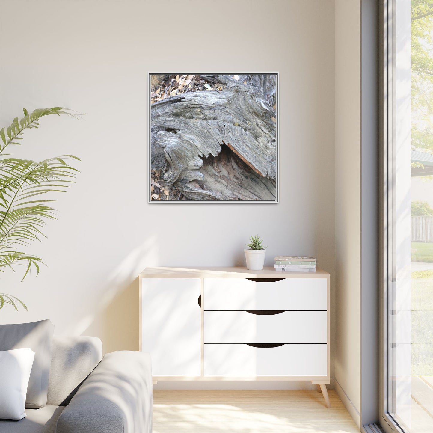 Driftwood Dreams - Unique Stretched Canvas Wall Art