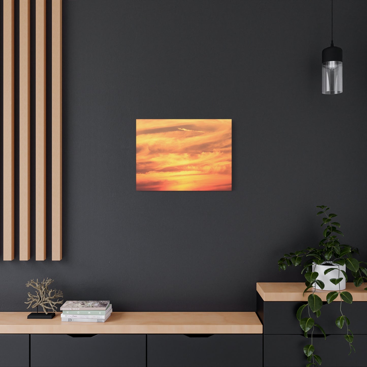 Golden Whispers - Unique Frameless Canvas Wall Art
