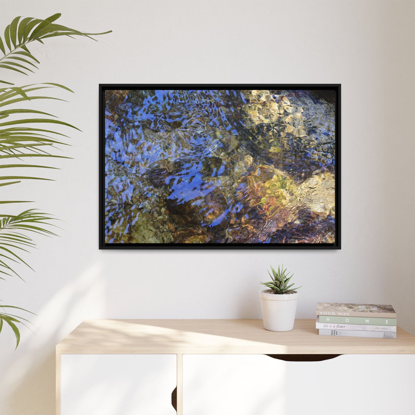 Aquatic Kaleidoscope - Unique Stretched Canvas Wall Art