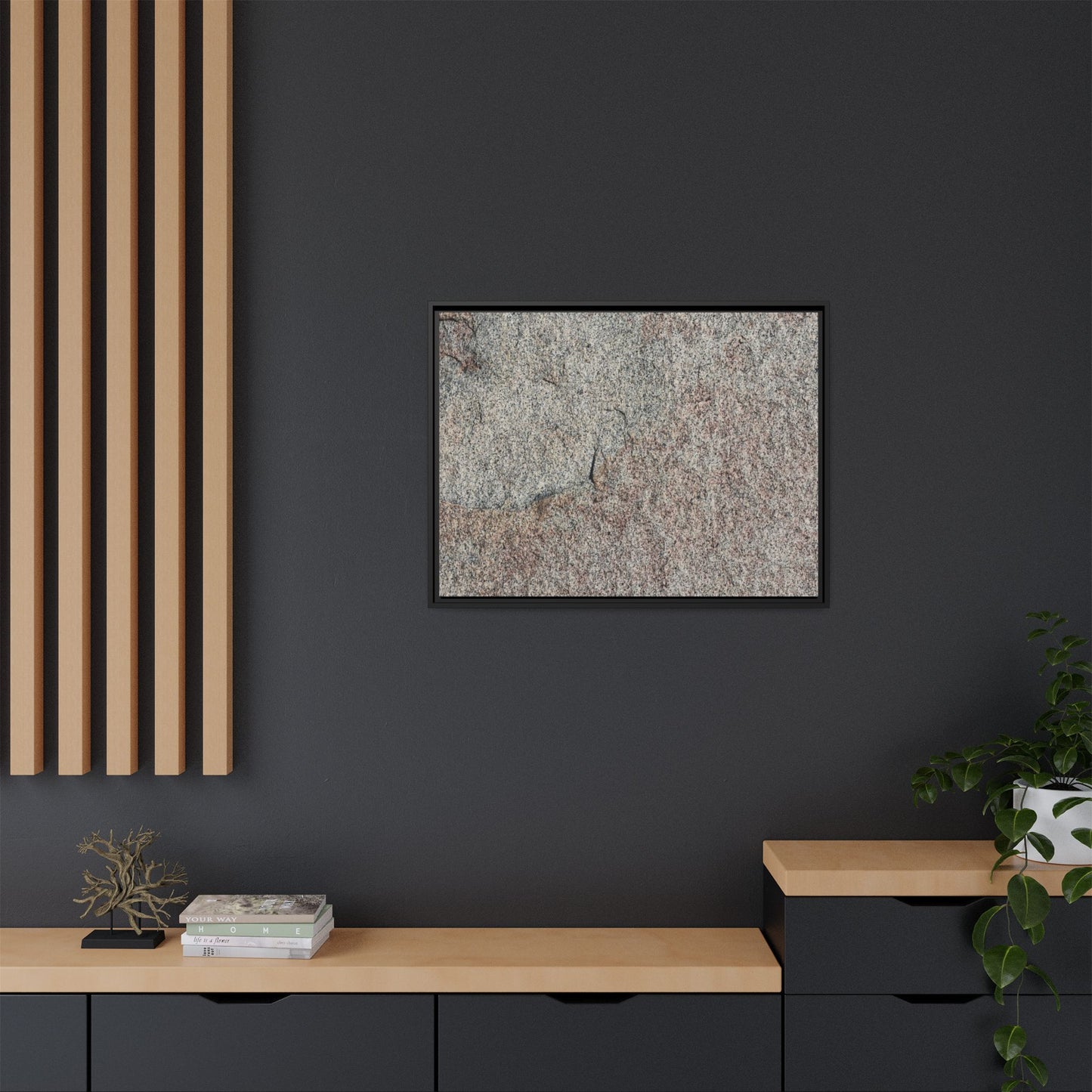 Fissured Stone - Unique Stretched Canvas Wall Art