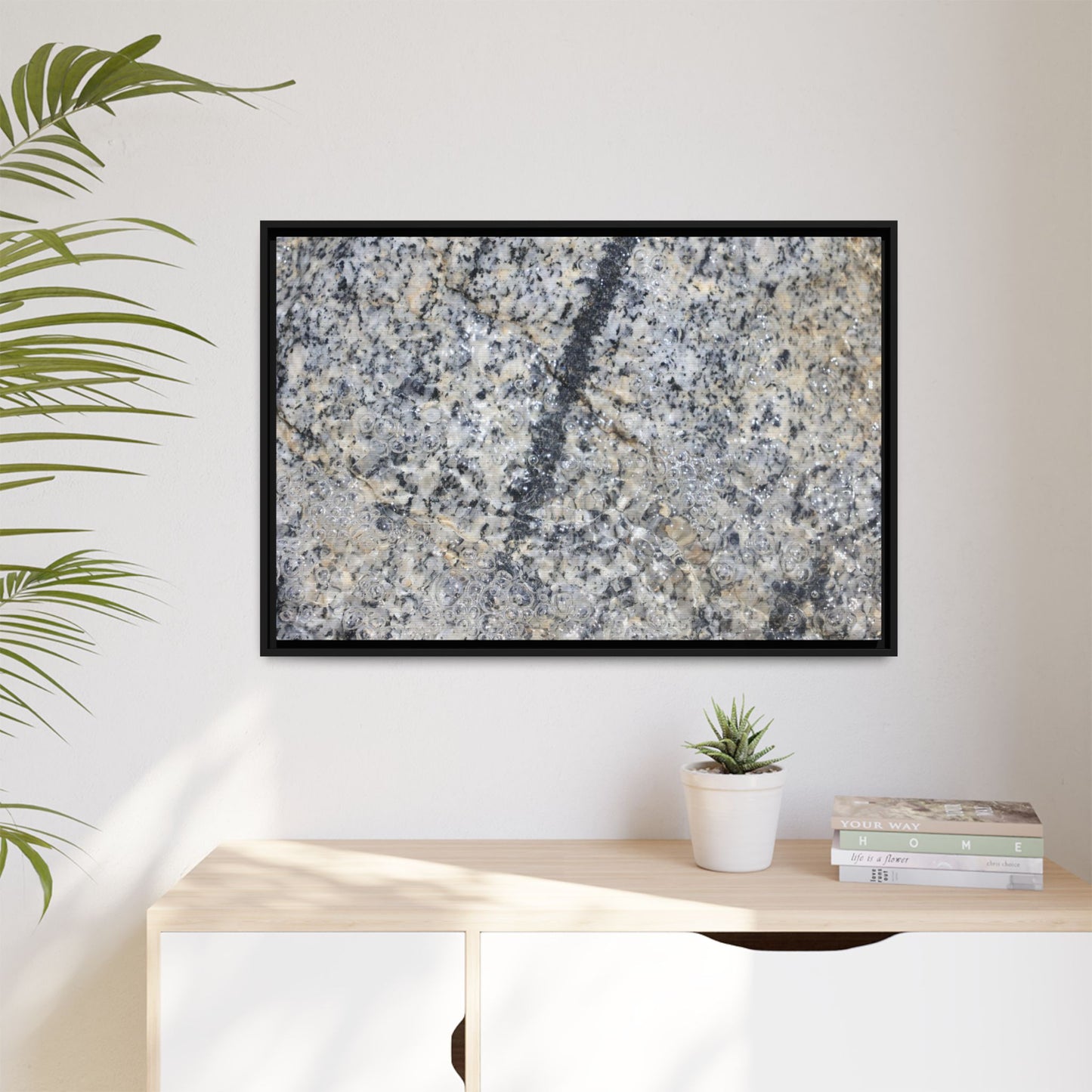 Granite Bubbles - Unique Stretched Canvas Wall Art