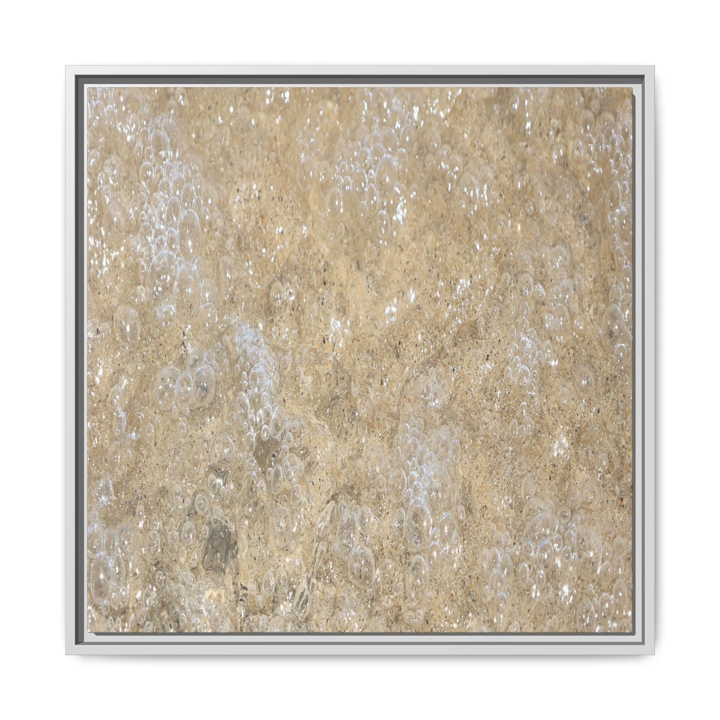 Bubbling Sand - Unique Stretched Canvas Wall Art