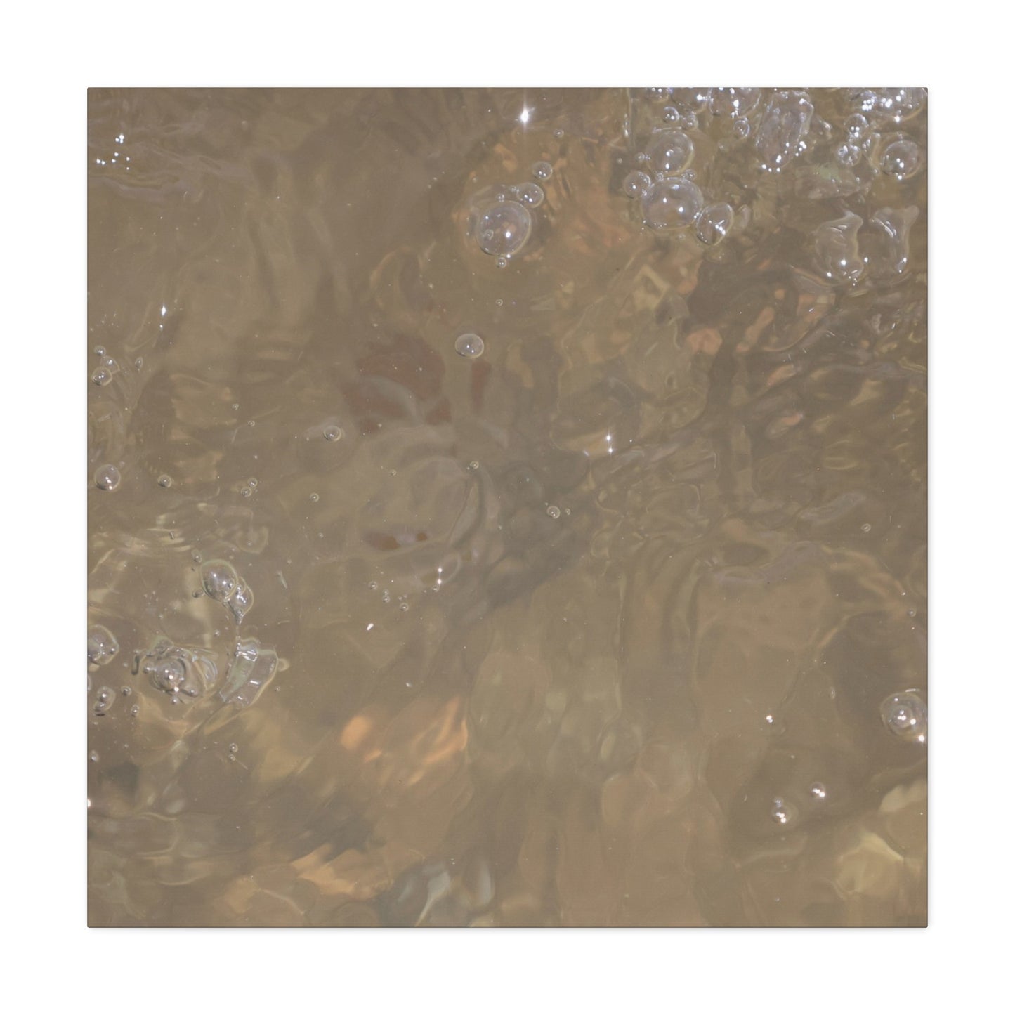 Echoes of Liquid Gold - Unique Frameless Canvas Wall Art