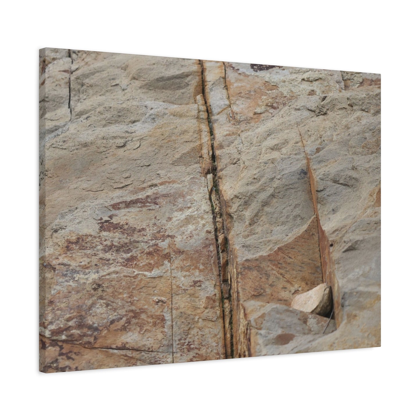 Cracked Canvas of Time - Unique Frameless Canvas Wall Art