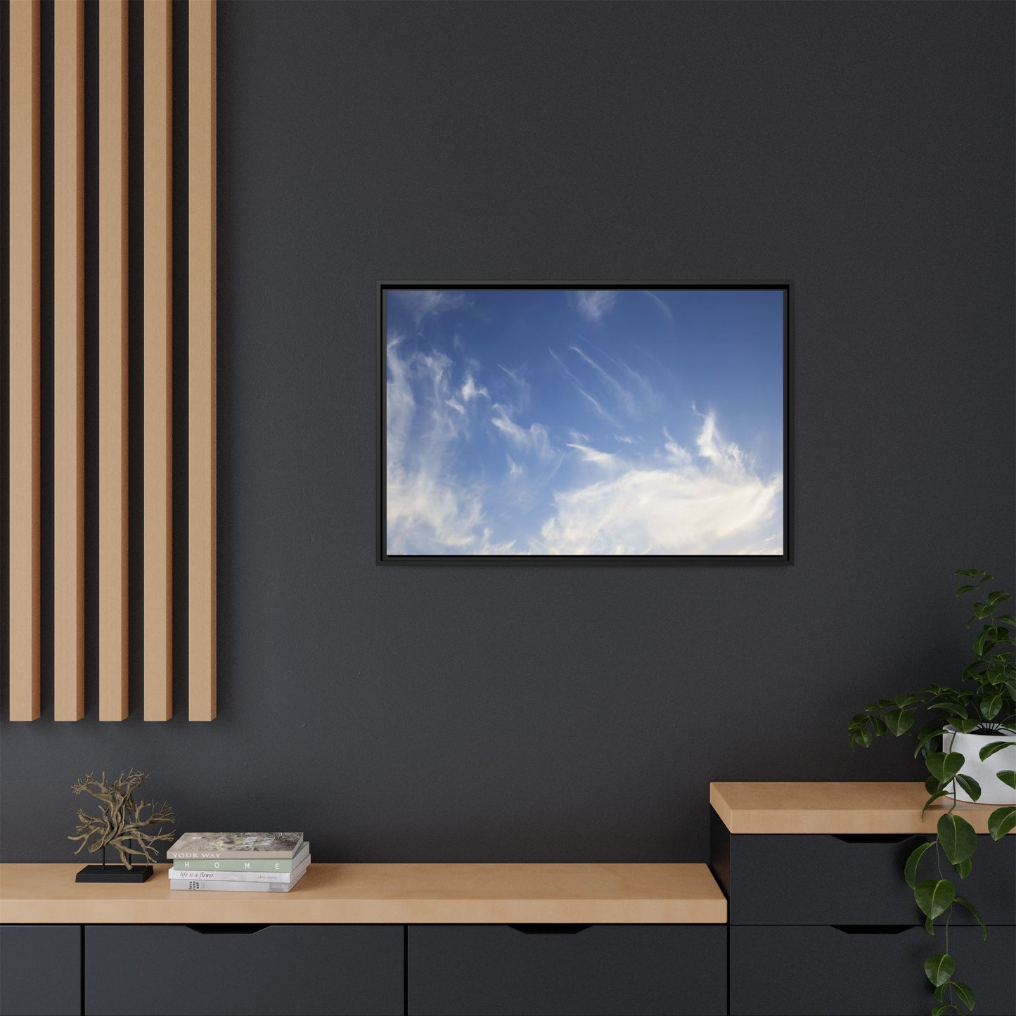 Whispers of Sky - Unique Stretched Canvas Wall Art