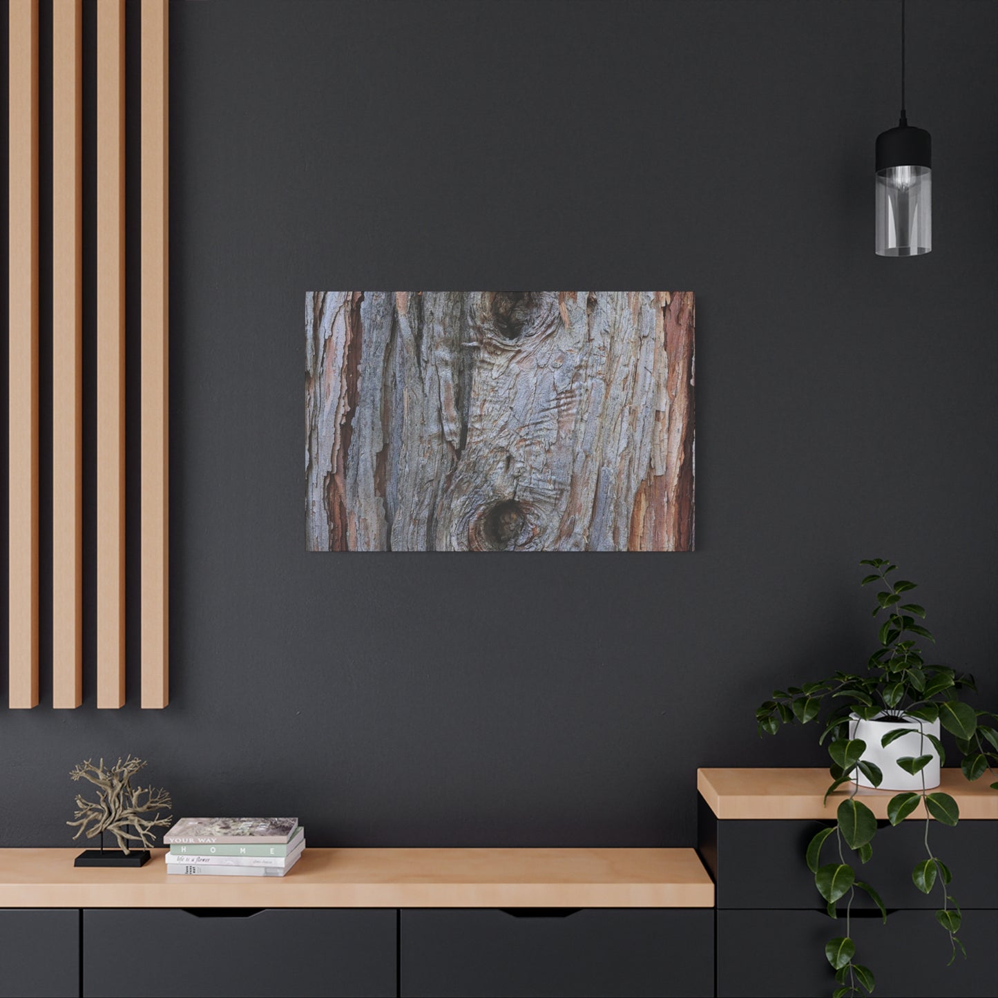 Wooden Memoir - Unique Frameless Canvas Wall Art