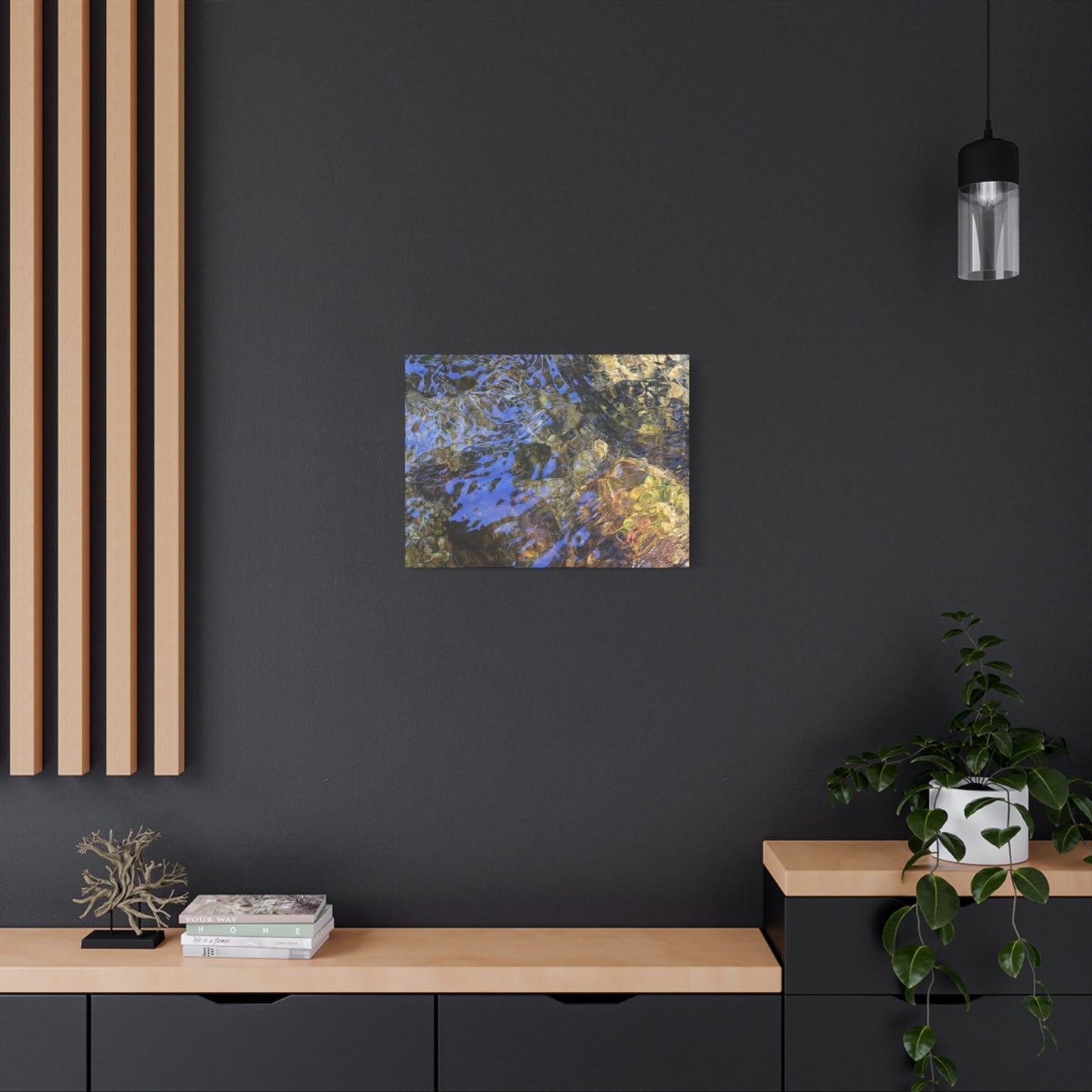 Azure Fragments - Unique Frameless Canvas Wall Art